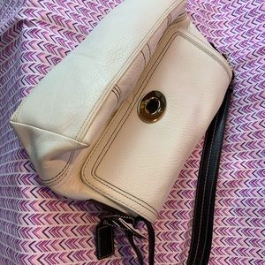 White Leather Coach Purse